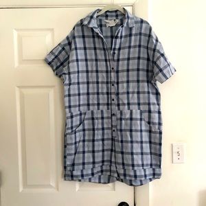 Acacia swimwear Oliver romper in dolly print blue checkered